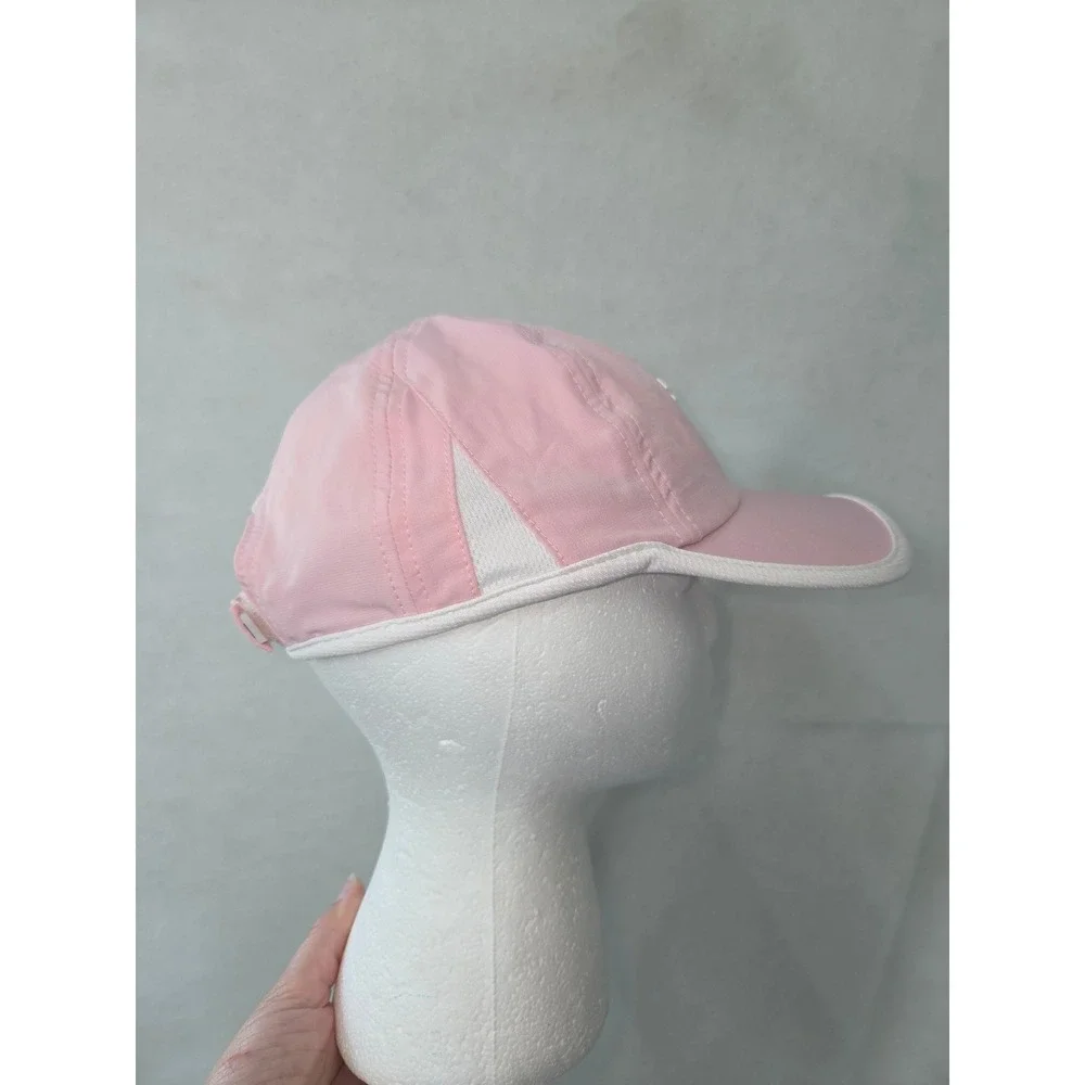Puma Womens Running Cap Pink White Adjustable Athletic Performance Hat OSFA